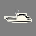 Paper Air Freshener Tag W/ Tab - Yacht Boat